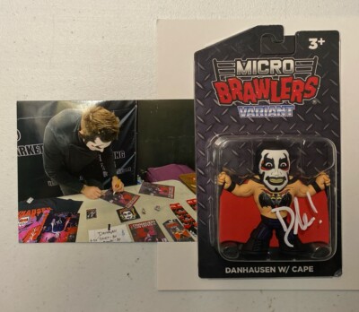 DANHAUSEN w/Cape -Pro Wrestling Tees Micro Brawlers SIGNED !! CURSED ...