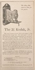 1917 AD. XH53 EASTMAN KODAK CO. ROCHESTER, NY. THE 2C KODAK, JR. CAMERA