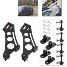 10"Style Spoiler Mount Brackets Universal Car CNC Rear Wing Trunk Stand