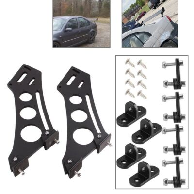 10''Style Spoiler Mount Brackets Universal Car CNC Rear Wing Trunk Stand