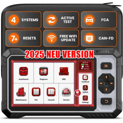 2025 ANCEL FX6000 Profi KFZ Diagnosegerät Auto OBD2 Scanner ALLE SYSTEM CAN FD