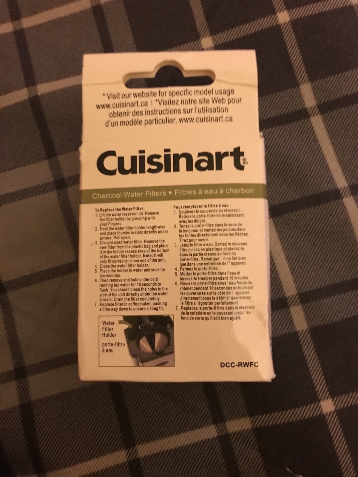 Cuisinart Charcoal Water Filters DCCRWF (1 Box with 2 filters
