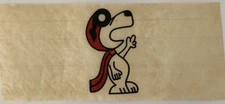 Original Vintage Snoopy Red Baron Peanuts Cartoon Mini Iron On Transfer