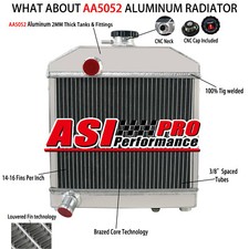 3-Row Aluminum Tractor Cooling Radiator Fit KUBOTA L175 L185 L1500 L1501 1801