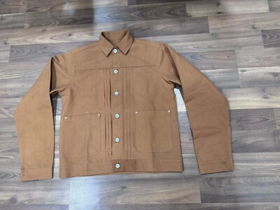 Vintage Brown Cotton Canvas Jacket 1878 Pattern New Reproduction