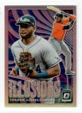 YORDAN ALVAREZ 2020 Panini Donruss Optic PRIZM SILVER HOLO ILLUSIONS RC ASTROS
