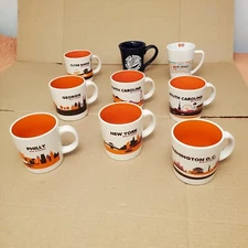 Dunkin Donuts Ceramic Mugs Lot Of 9. Estate Find. Nice
