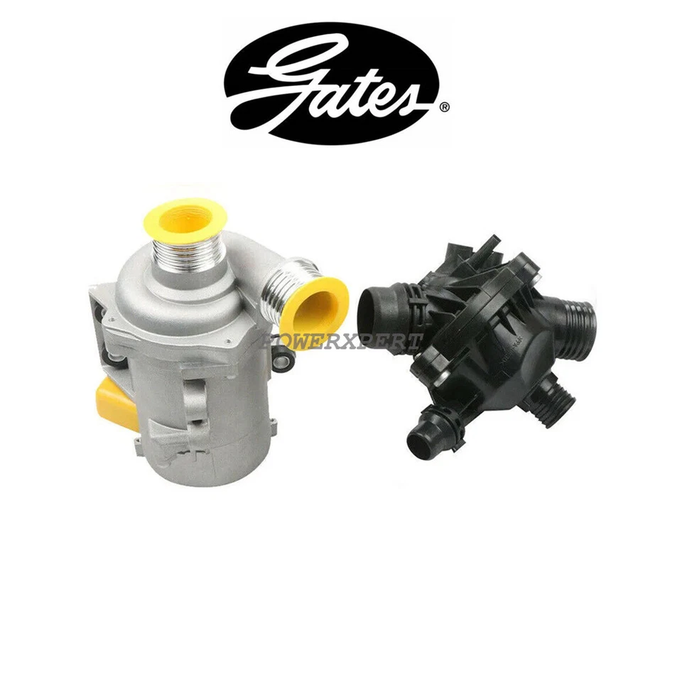 Bomba de agua eléctrica y termostato Gates para BMW 325i 328i 330i 525i 528i 530i Foto 2 de 2