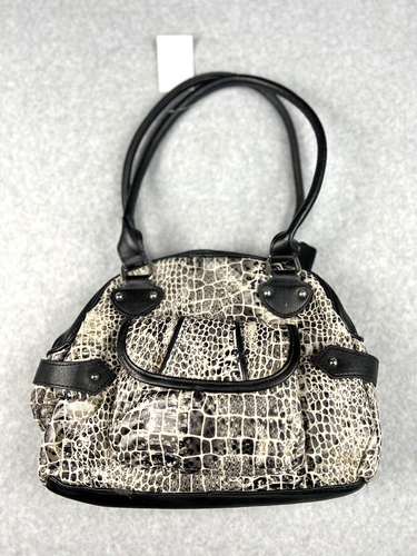 Luxury Faux Croc Tote Bag Purse Womens Double Strap Designer Shoulder Handbag