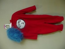 Pottery Barn Kids Cat in the Hat dr Seuss Thing 2 two costume 6-12 months