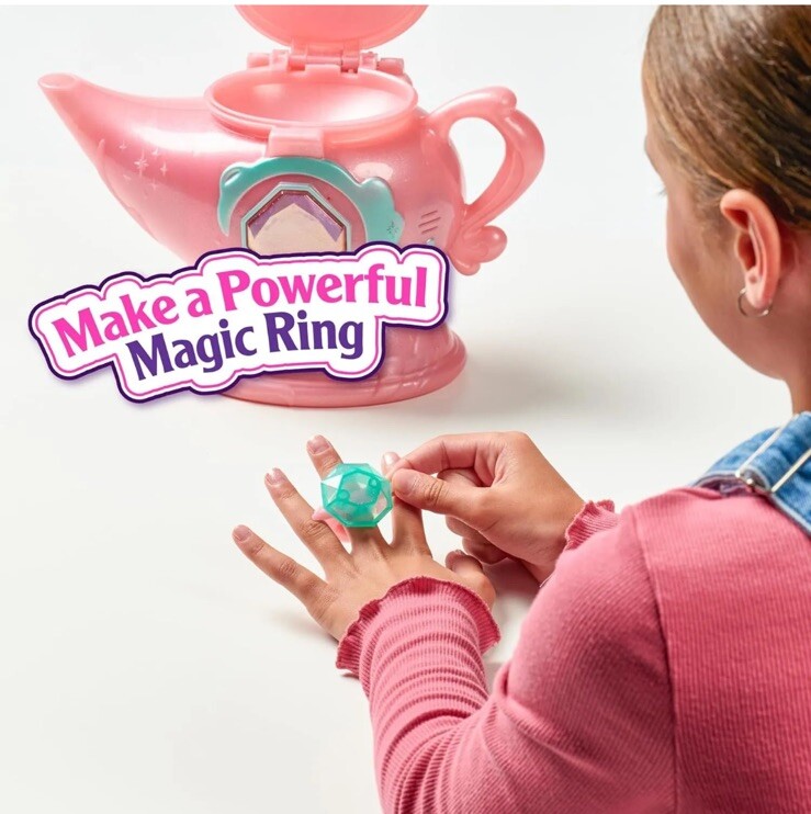 Magic Mixies Genie Lamp with Interactive 8 inch Plush Toy Pet Ring