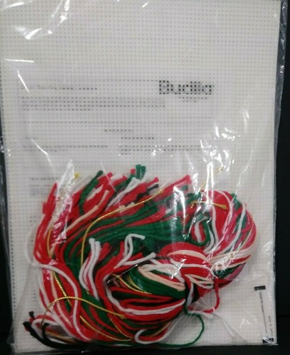 Bucilla Christmas Roly Poly Santa Coasters Set Of 7 and Holder Kit 61118 1990 - Picture 4 of 7