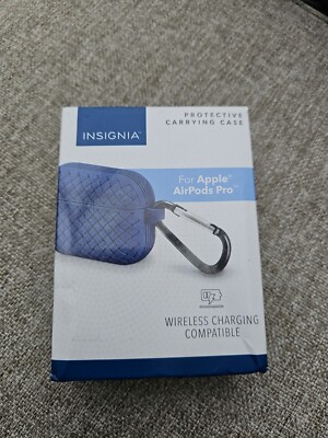 Insignia. Protective Carrying Case for Apple AirPods Pro. Blue