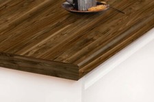 Dark Walnut Rounded Edge Laminate Kitchen Worktops