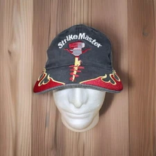 Strike Master Ice Fishing Ice Auger Adult Hat Adjustable Strap Back Baseball Cap