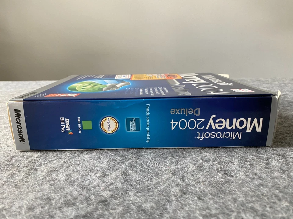 Microsoft Money 2004 Deluxe para Windows - Nuevo stock antiguo en caja - Raro Foto 4 de 4