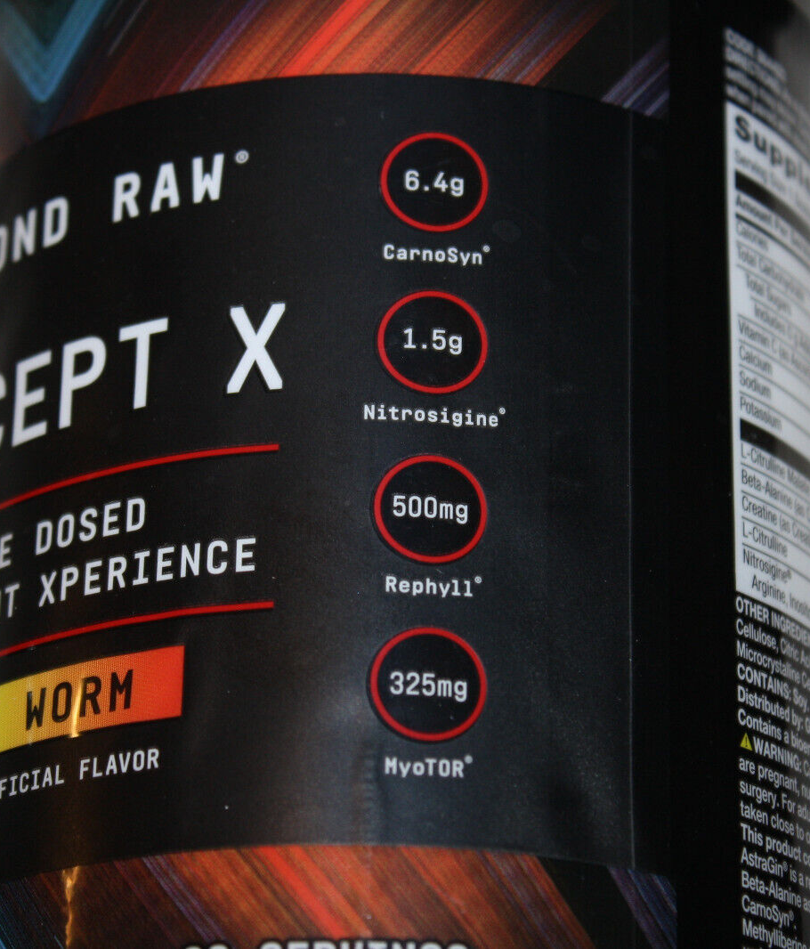 Beyond Raw Concept X Xtreme Dose Preworkout Xperience Gummy Worm Exp