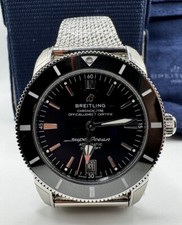 BREITLING SUPEROCEAN HERITAGE II 42 AB2010. STAINLESS STEEL BLACK DIAL AUTOMATIC