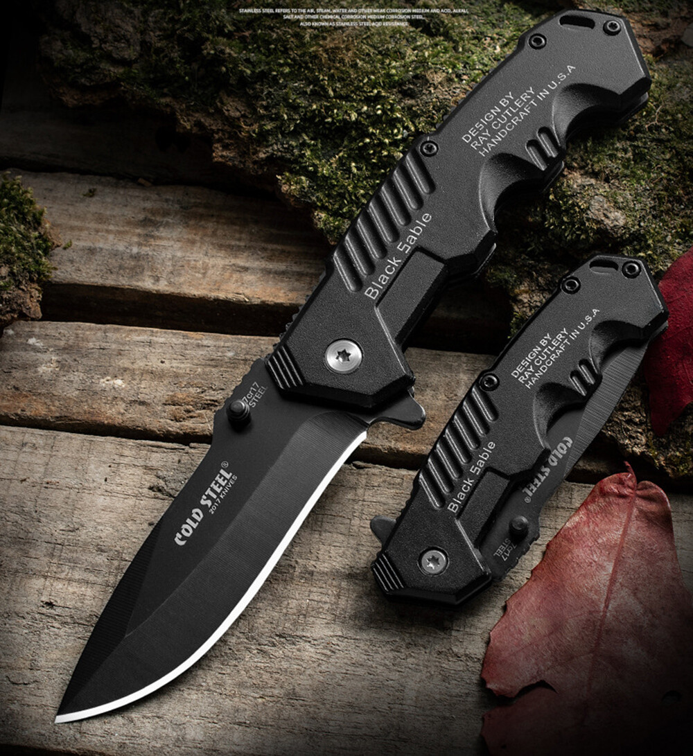 Camping Folding Knife Hunting Fishing Tactical Outdoor EDC Fishing