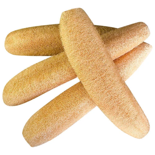 4pcs Natural Loofah Sponges Organic Luffa Bath Shower Sponge Exfoliating Body - Picture 3 of 6