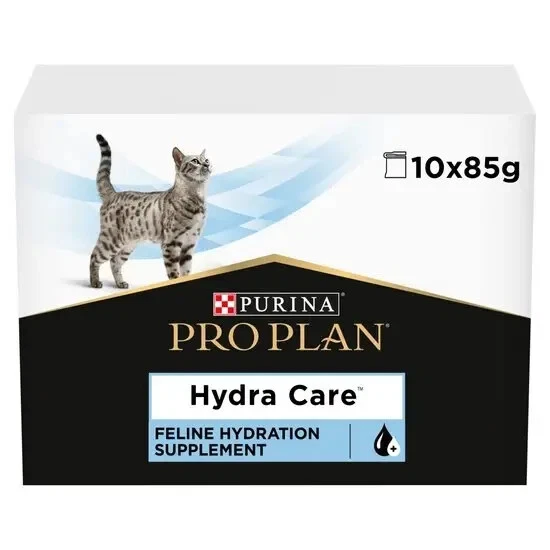 PURINA PRO PLAN HC Hydra Care Hydration Supplement for Cats 10 X 85g pouches