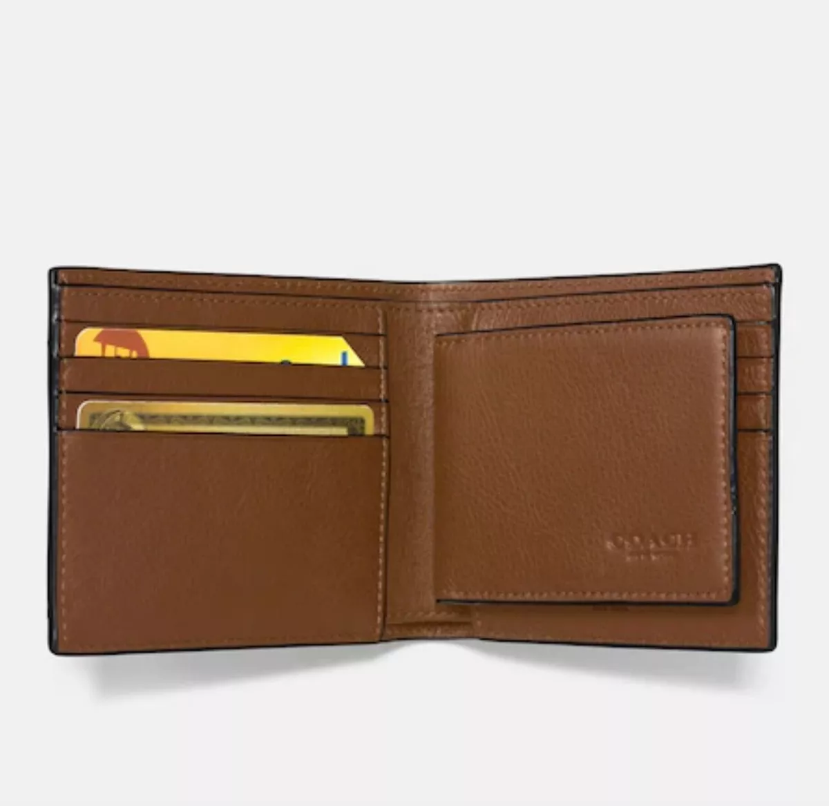 Coach slim billfold id wallet hot sale