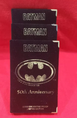 1989 Batman 50th Ann Commemorative DC Comics .999 Fine Silver Coin