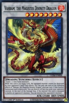 Vahram, the Magistus Divinity Dragon (GEIM-EN006) - Super Rare - 1st Edition
