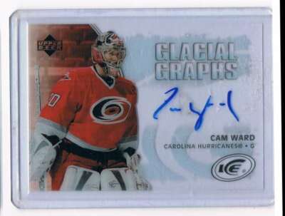 2015-16 Ice Glacial Graphs #GG-CW Cam Ward NM-MT NM-MT Auto Hurricanes
