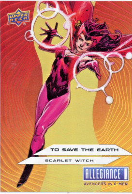 2023 Marvel Allegiance Avengers vs X-Men TO SAVE THE EARTH Scarlet Witch #TE7