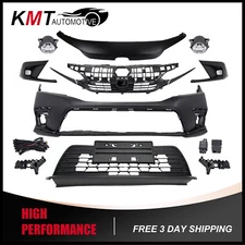 Front Bumper Cover Kit Fits 2022 2023 2024 Honda Civic Sedan Excluding Type R