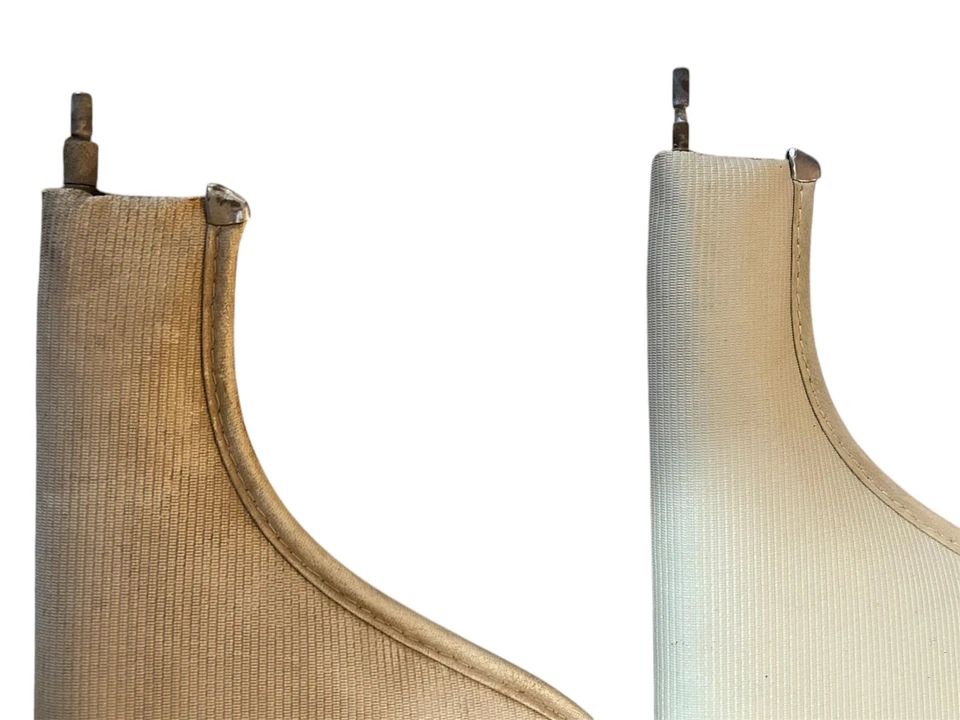 1967 1968 OEM CADILLAC DEVILLE SUN VISORS PAIR BEIGE COLOR AUTHENTIC — 第 4/4 张图片