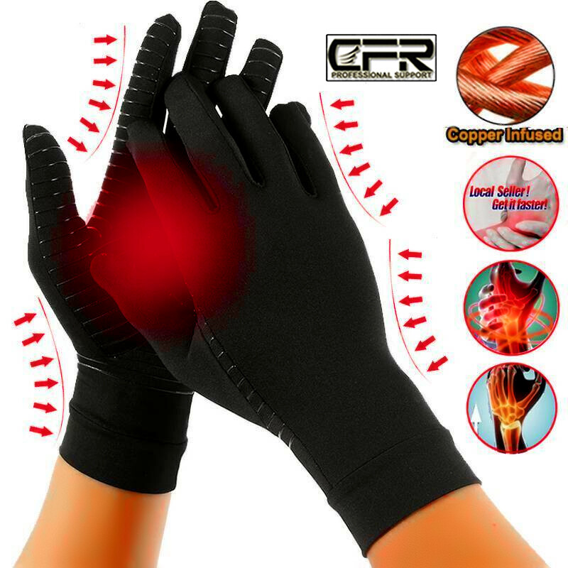Copper Compression Gloves for Carpal Tunnel Arthritis Pain Therapeutic