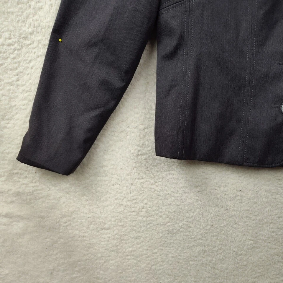 Allen by ABS 女式 12 码棕色人造丝混纺单排扣经典合身西装外套 — 第 4/4 张图片