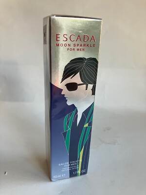 Escada MOON SPARKLE 1.7oz EDT Spray for Men, 100% AUTHENTIC, SEALED, VERY RARE