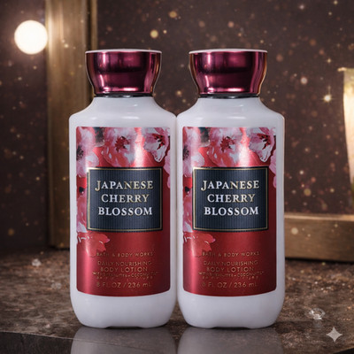 Bath & Body Works - Japanese Cherry Blossom Signature Body Lotion 8 oz (2 Pack)