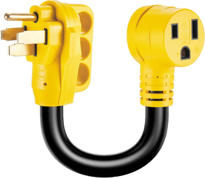 Welder Adapter Cord 50 Amp, STW 6 AWG NEMA 14-50P Male to 6-50R Female Heavy Dut