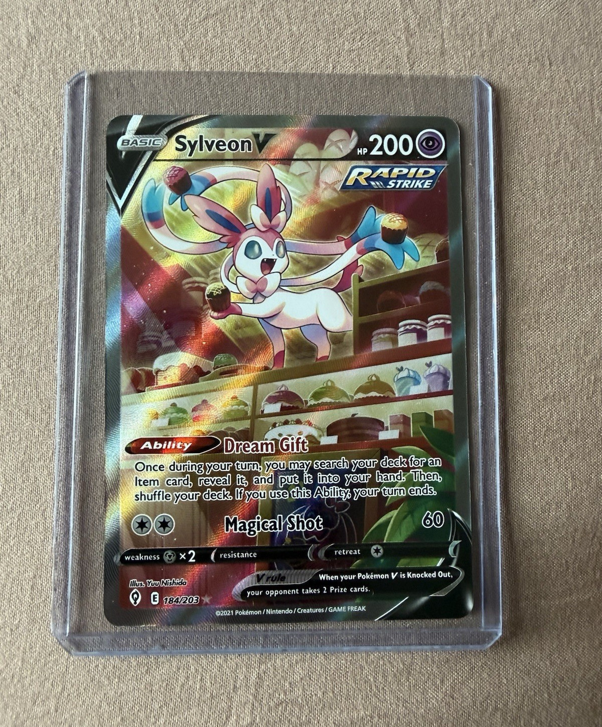 Sylveon V 184/203 Evolving Skies Alternate Full Art Holo Ultra Rare