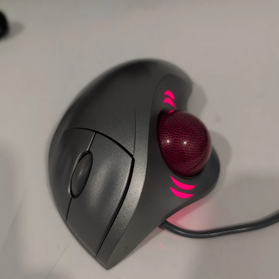 VTG LOGITECH T-BB18 TRACKMAN WHEEL TRACKBALL OPTICAL MOUSE Tested - Image 3 of 4