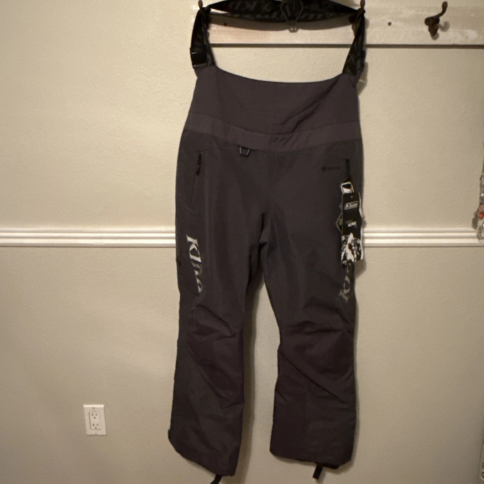 Klim Alpine Bib Snow Pants Womans Medium Regular Black Asphalt NWT Snowmobiling