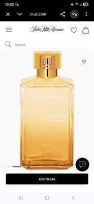 475$ Maison Francis Kurkdjian Aqua Vitae Cologne Forte Eau De Parfum Unisex...