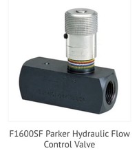 Nuova VALVOLA CONTROLLO FLUSSO IDRAULICO PARKER F1600SF USA 🇺🇸