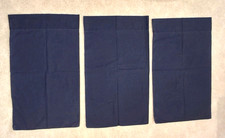 Vintage Ralph Lauren Lot of 3 Navy Blue Standard Pillowcases 100 Cotton 90s RLL