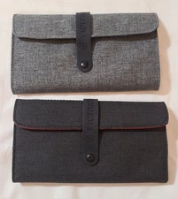 2pk Swiss Airline First Class Victorinox Amenity Bag Folded Accessory Pouch EUC 