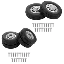 2pcs RC Wheel for Rim Rubber Wheel Tire Heavy Duty Great Grip Replacement for Ta