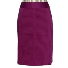 White House Black Market Layered Very Berry Magenta Pink Pencil Skirt Size 12