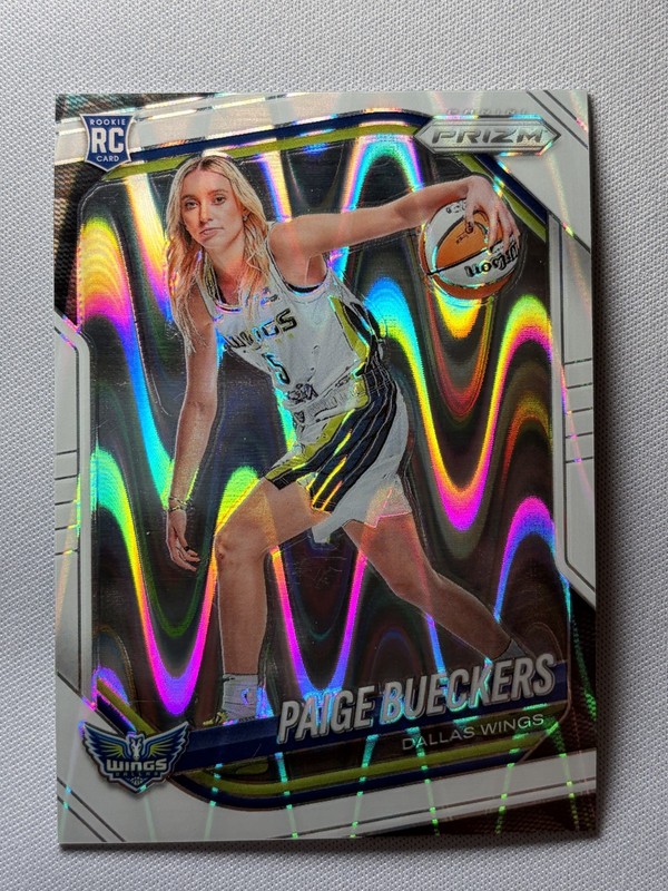 2025 Panini Prizm WNBA 147 Paige Bueckers Image Variation White Seismic Prizm RC