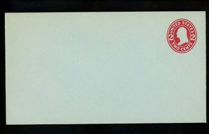 US Postal Stationery U411b Mint Envelope 2c Washington Die 3 Laid Die Crack 1907