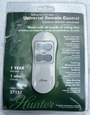 New Hunter Wireless Ceiling Fan and Light Remote Control 27157