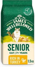 James Wellbeloved Hypoallergenic Dry Cat Food for Senior Cats Turkey 1.5 Kg 16.33 per kilo